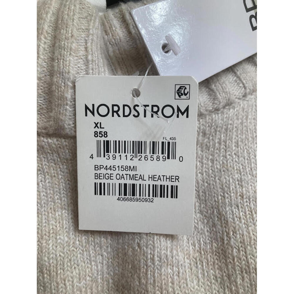 BP Nordstrom Pullover Sweater Dress in Light Cream Cotton Acrylic - Picture 5 of 10
